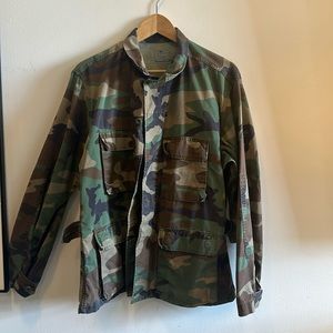 Vintage military camo jacket size medium/short